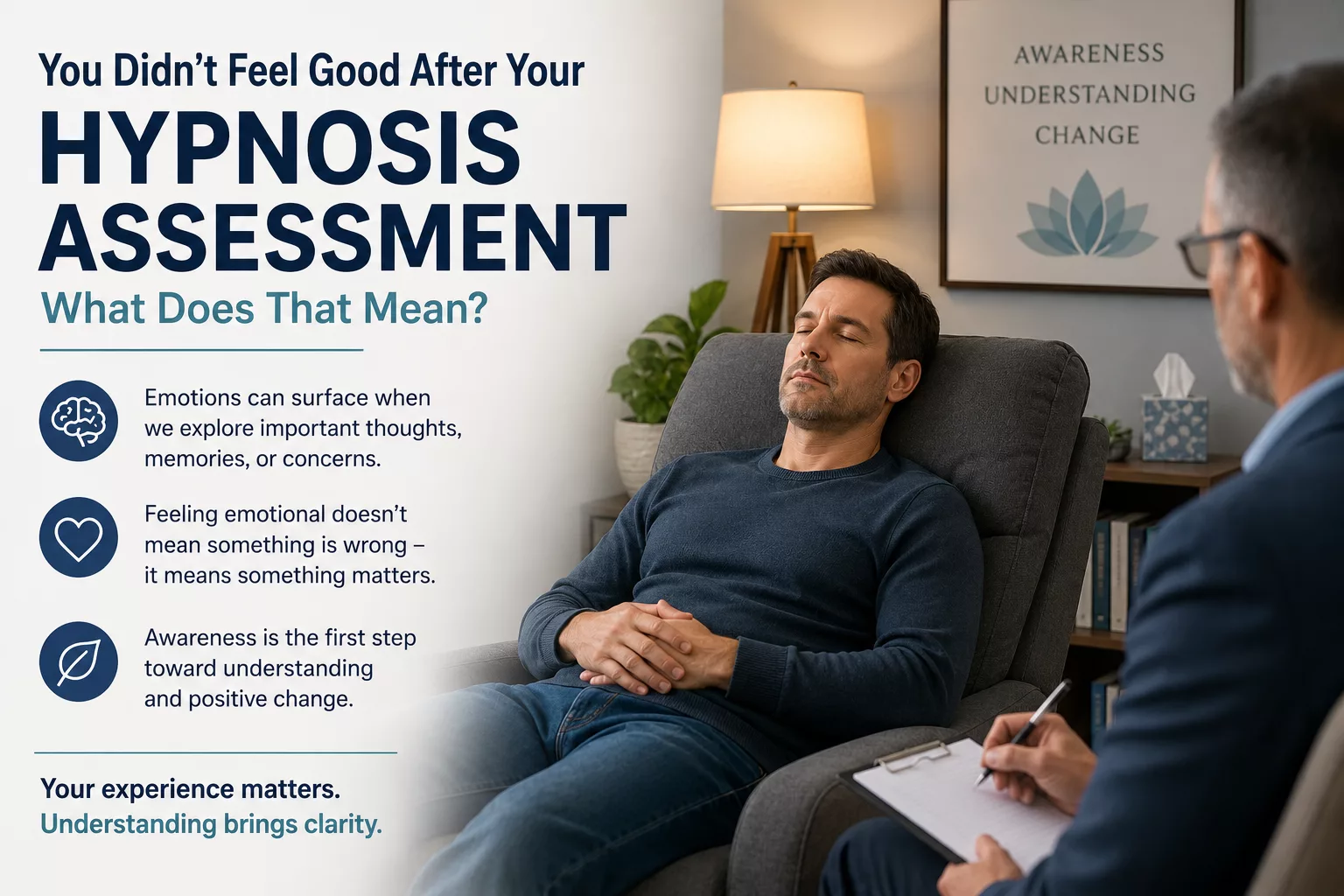 questions about hypnosis assessment
